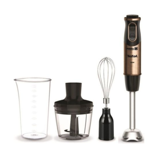 Jaunums! TEFAL rokas blenderis QUICKCHEF 3IN1, 1000W, melns/vara