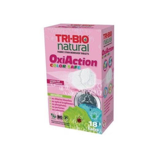 TRI-BIO TABLETES VEĻAS MAZGĀŠANAI OXY-ACTIOON COLOR, 18 TAB