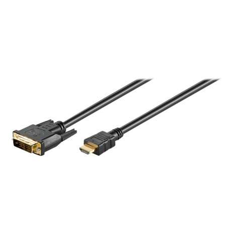 Goobay DVI-D/HDMI cable, gold-plated