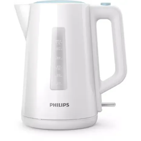 PHILIPS tējkanna 1.7 l, balts/zils