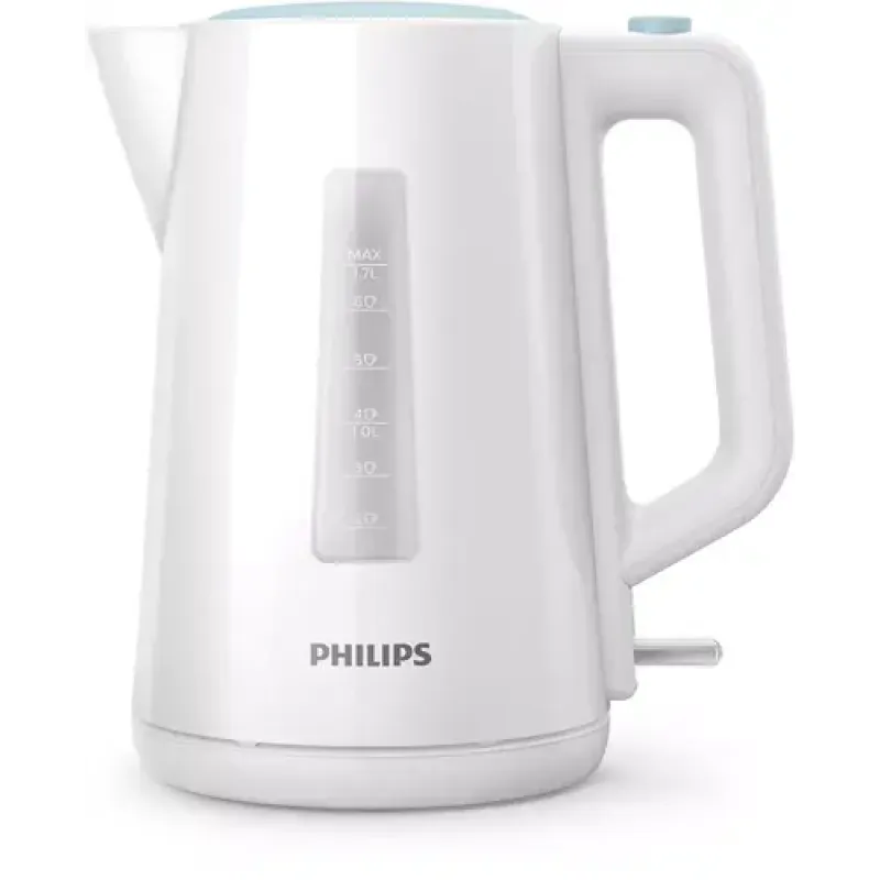 PHILIPS tējkanna 1.7 l, balts/zils