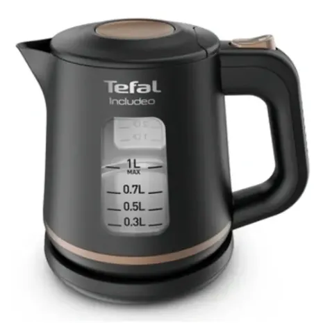 TEFAL tējkanna Includeo, 2400W, 1L, melna, KI533811