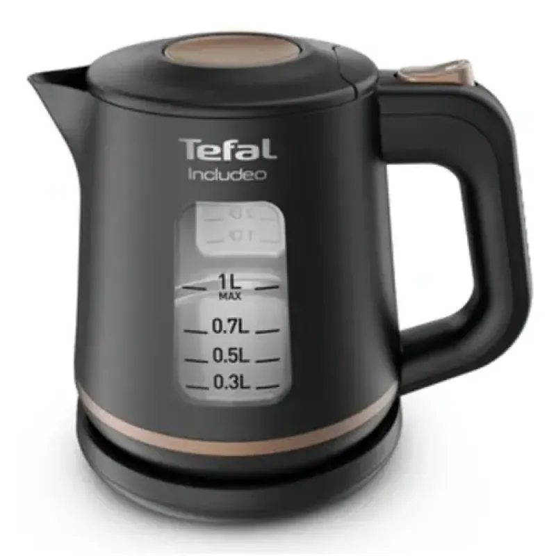 TEFAL tējkanna Includeo, 2400W, 1L, melna, KI533811