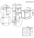 Akcija! Electrolux cepeškrāsns, iebūv., 72 l, melna