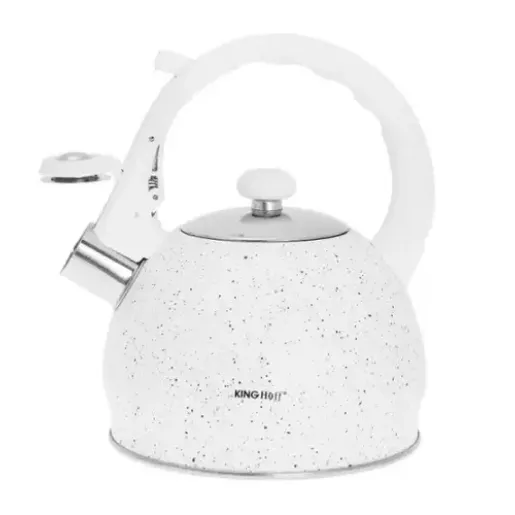 Kinghoff  Tējkanna, tradicionālā, tērauda, baltā marmora, 2l, KH 1404