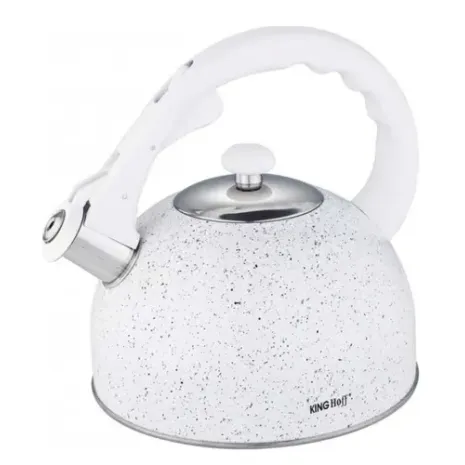 Kinghoff  Tējkanna, tradicionālā, tērauda, baltā marmora, 2,6l, KH 1407