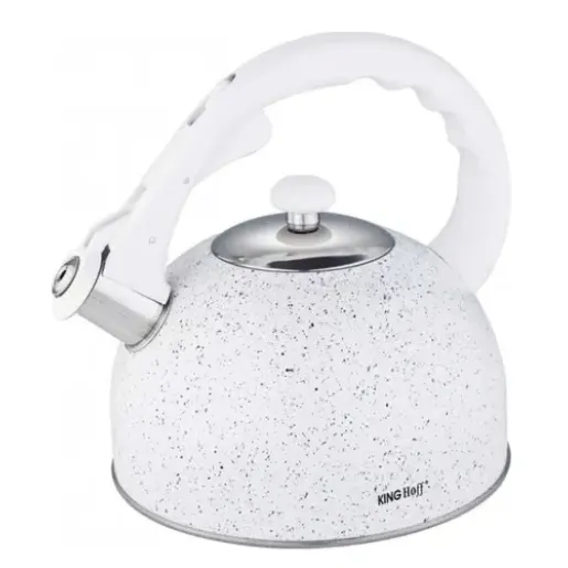 Kinghoff  Tējkanna, tradicionālā, tērauda, baltā marmora, 2,6l, KH 1407