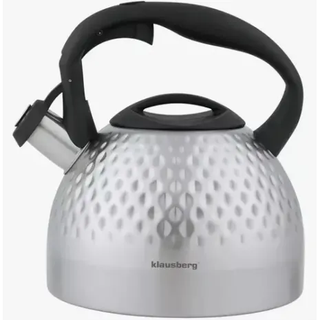 Klausberg Tējkanna ar svilpi, 3l, tērauda krāsa, KB 7642