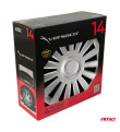 Auto rumbas 4pcs komplekts Luksusa sudrabs 14