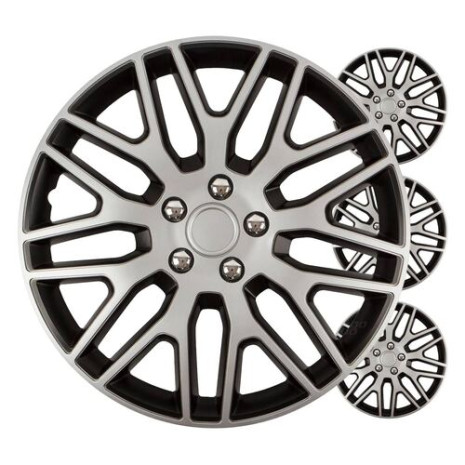 Auto rumbas 4pcs komplekts Dakaras melns & sudrabs 17
