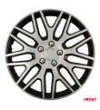 Auto rumbas 4pcs komplekts Dakaras melns & sudrabs 17