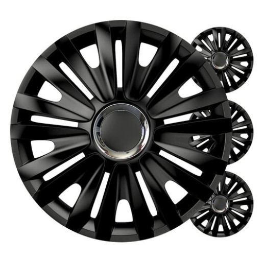 Auto rumbas 4pcs komplekts Royal Black 16