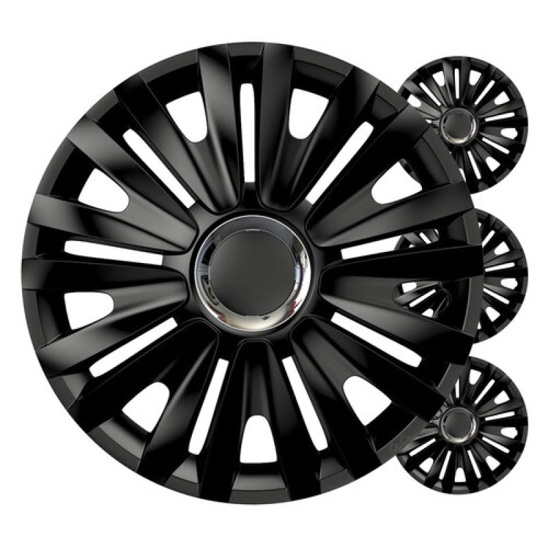 Auto rumbas 4pcs komplekts Royal Black 16