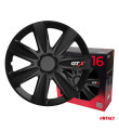 Auto rumbas 4pcs komplekts GTX melnā oglekļa 16