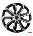 Auto rumbas 4pcs komplekts EVO melns & sudrabs 16
