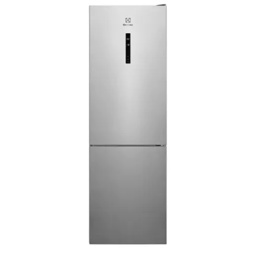 Akcija! Electrolux ledusskapis ar saldētavu apakšā, 186 cm, sudraba