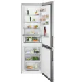 Akcija! Electrolux ledusskapis ar saldētavu apakšā, 186 cm, sudraba