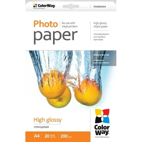 ColorWay 200 g/m², A4, High Glossy Photo Paper