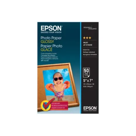 Epson Photo Paper Glossy, 200 g/m², 13 x 18 cm
