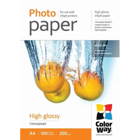 ColorWay 200 g/m², A4, High Glossy Photo Paper
