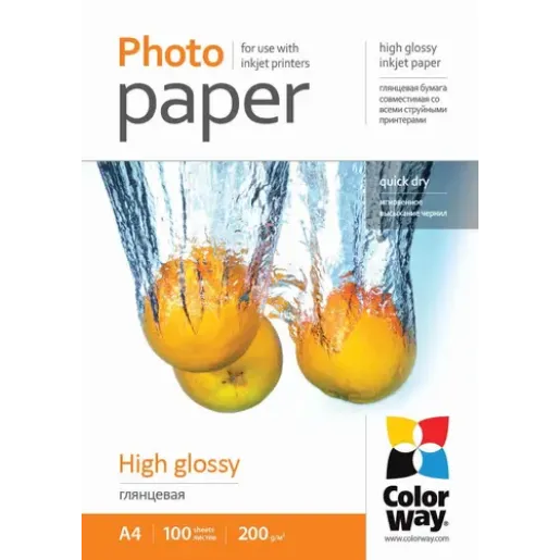 ColorWay 200 g/m², A4, High Glossy Photo Paper