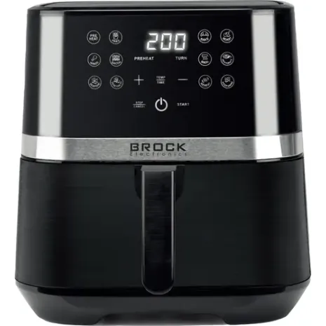 BROCK digitālais gaisa fritieris, 6,5L, 220-240V, ~50Hz, 1800W