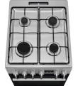 Akcija! Electrolux gāzes plīts ar elektrisko cepeškrāsni SteamBake, nerūsoša tērauda, 50cm