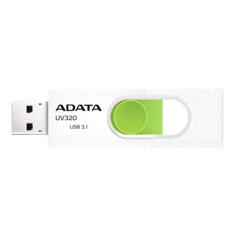 ADATA UV320, 64 GB, White/Green