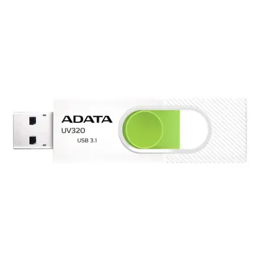 ADATA UV320, 64 GB, White/Green