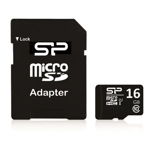 Silicon Power, 16 GB, MicroSDHC, SD