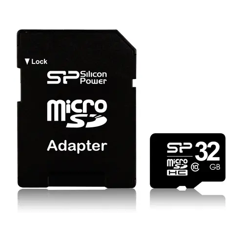 Silicon Power 32 GB, MicroSDHC, SD