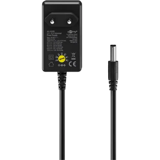 Goobay Universal Power Supply 3 V - 12 V, Max. 18 W (64569)