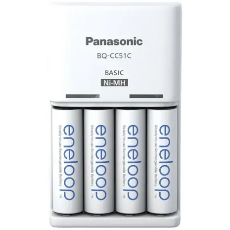 Panasonic Battery Charger, ENELOOP K-KJ51MCD40E, AA/AAA