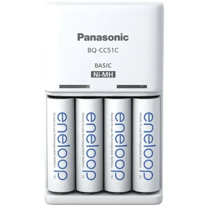 Panasonic Battery Charger, ENELOOP K-KJ51MCD40E, AA/AAA
