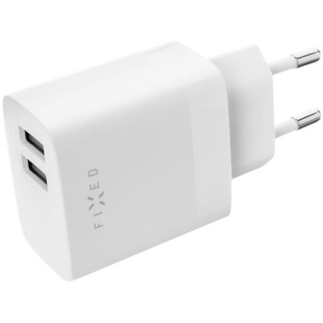 Fixed Dual USB Travel Charger 17W, White (FIXC17N-2U-WH)