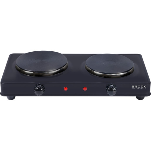 Divriņķu elektriskā plītiņa BROCK EP 200 BK, 2500W 1000+1500 W