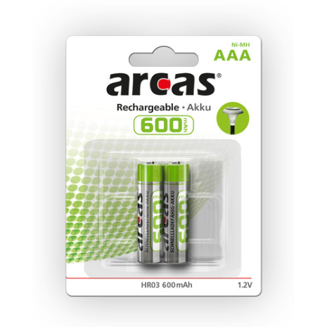 ARCAS NI-MH R03 MICRO AAA 600mA BP2 