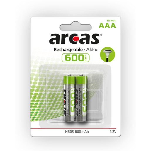 ARCAS NI-MH R03 MICRO AAA 600mA BP2 
