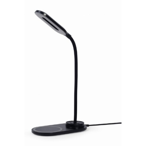 Gembird TA-WPC10-LED-01 Desk lamp with wireless charger, Black