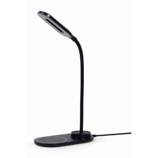 Gembird TA-WPC10-LED-01 Desk lamp with wireless charger, Black