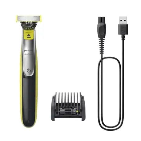 Jaunums! Akcija! PHILIPS OneBlade 360 skuveklis sejai, zaļš un pelēks