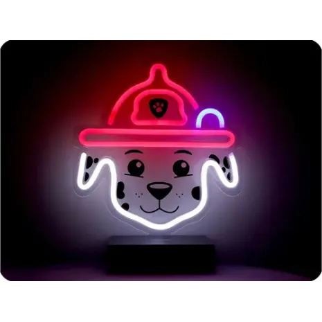 PAW PATROL Led neona lampa uz statīva bērniem, Ķepu patruļa-Marshall