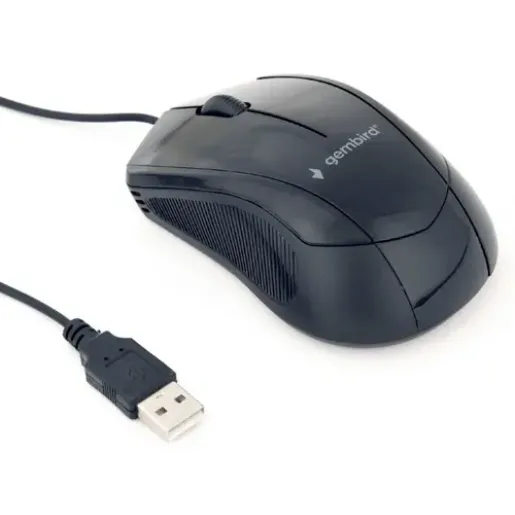 Gembird, Optical mouse, Black (MUS-3B-02)