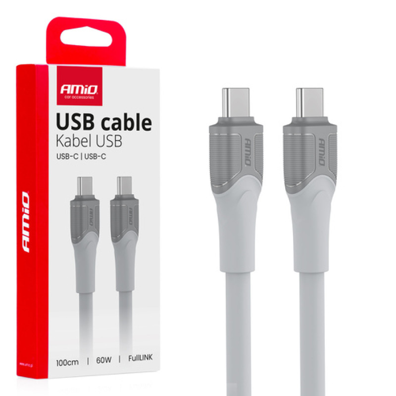 Kabeļa USB-C TO TIPA C 60W 100cm FullLINK modelis X111 AMIO-04291