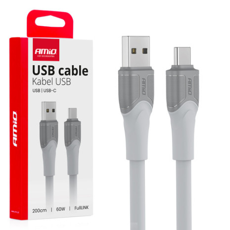 Kabeļa USB- A TIPA C 60W 200cm FullLINK modelis X111 AMIO-04290