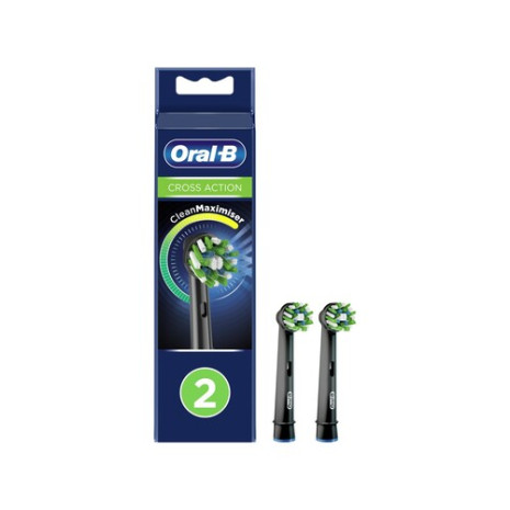 BRAUN electric toothbrush head Cross Action, 2 pcs, black