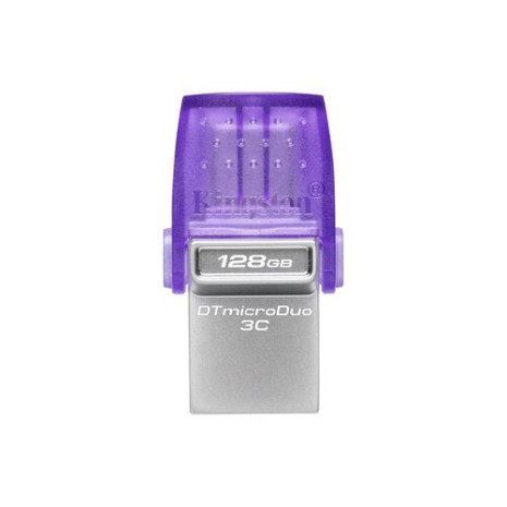 Kingston DT Micro Duo 3C, 128 GB, Purple