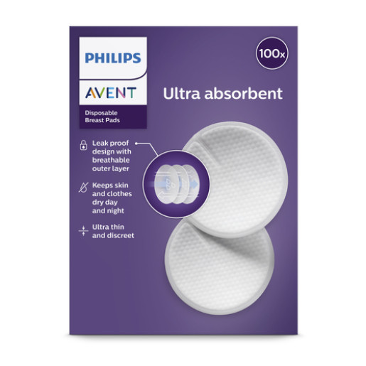 Philips Avent Vienreizējas lietošanas krūšturu ieliktnīši (100 gab.)