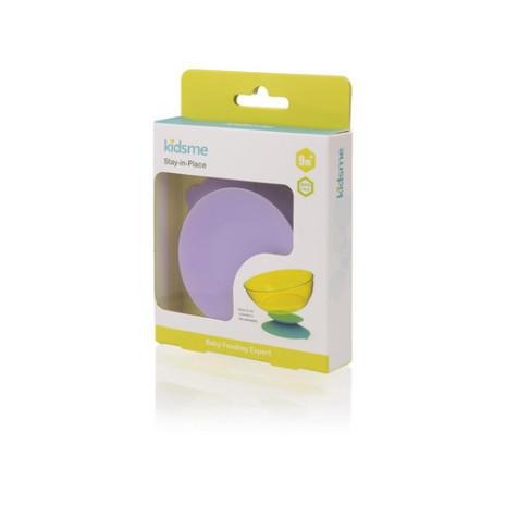 Akcija! Kidsme Stay-in-Place paliktnis-turētājs ar piesūcekni bļodiņām, pudelītēm un krūzītēm, Lavender