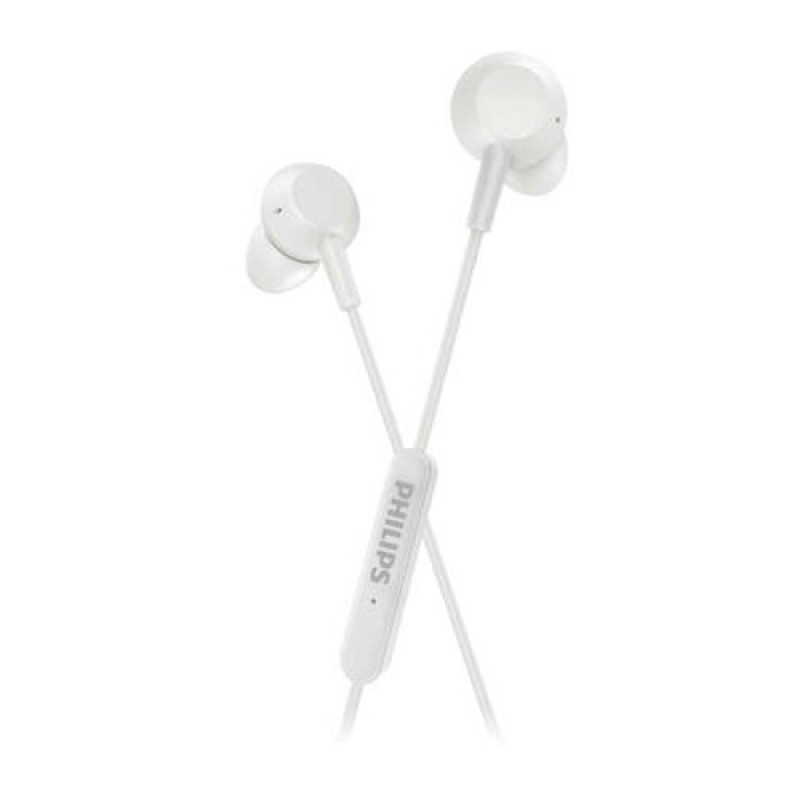 PHILIPS In-Ear austiņas ar mikrofonu, baltas